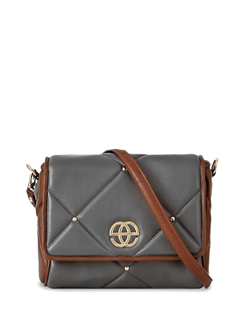 Buy Eske Self Designed Structured Leather Sling Bag Handbags for Women 25945332 Myntra