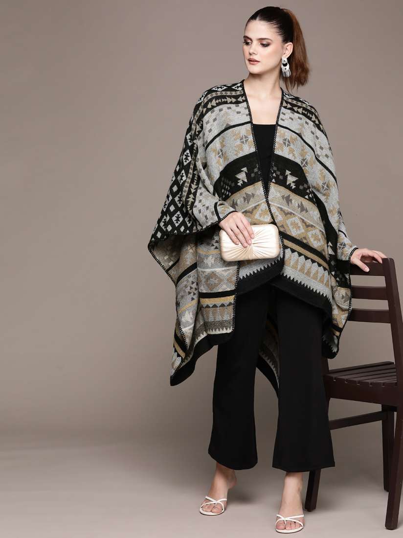 Buy aarke Ritu Kumar Women Printed Longline Shrug Shrug for Women 25945484 Myntra