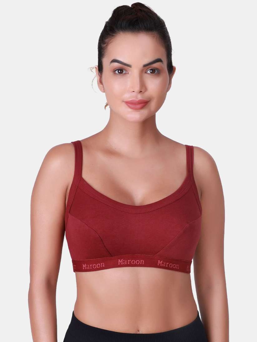 Buy SKDREAMS Full Coverage Non Padded Cotton Sports Bra With All Day Comfort Bra for Women 25953952 Myntra