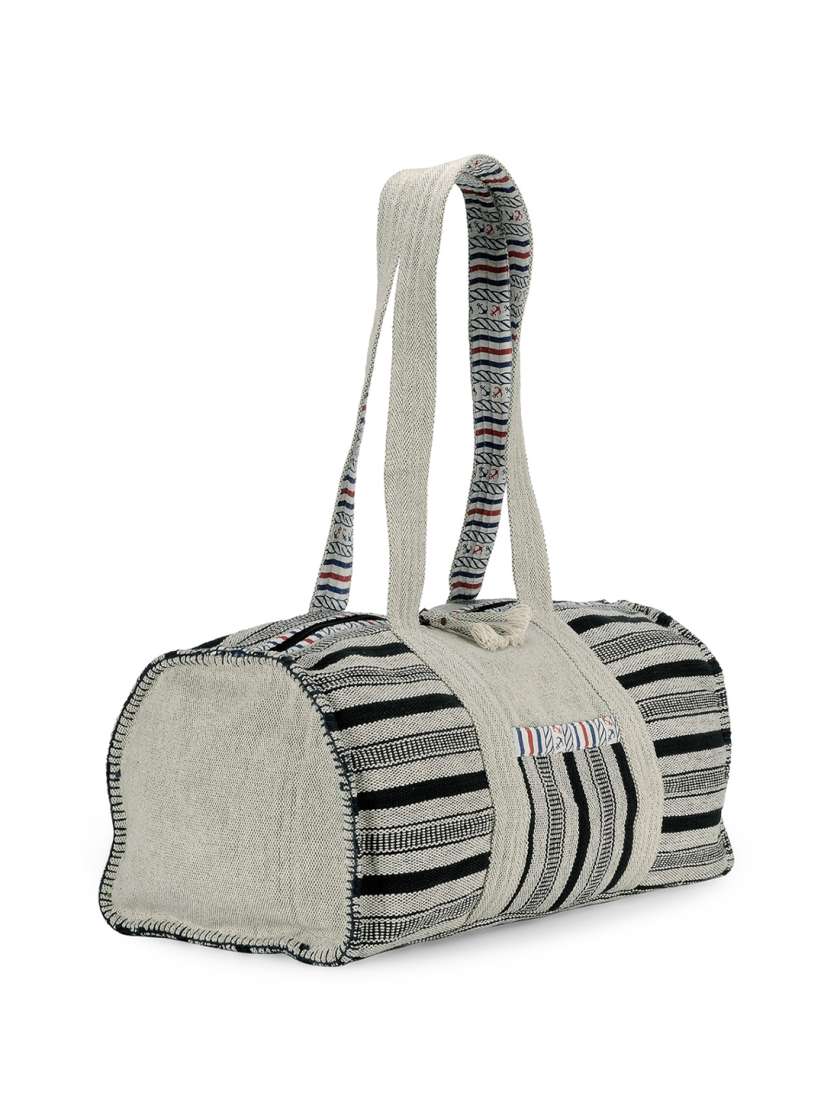Buy The House of Tara Striped Cotton Gym Duffle Bag Duffel Bag for Unisex 25955164 Myntra