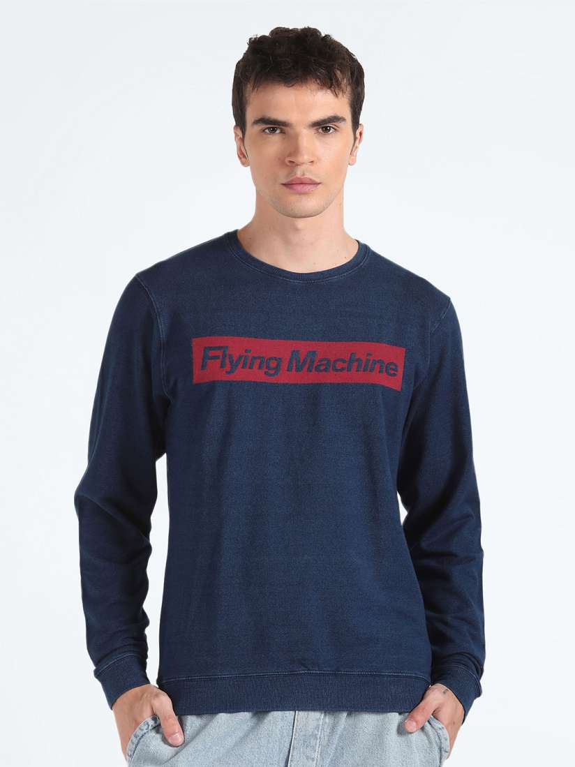 Buy Flying Machine Typography Printed Pullover Sweatshirt Sweatshirts for Men 25959228 Myntra