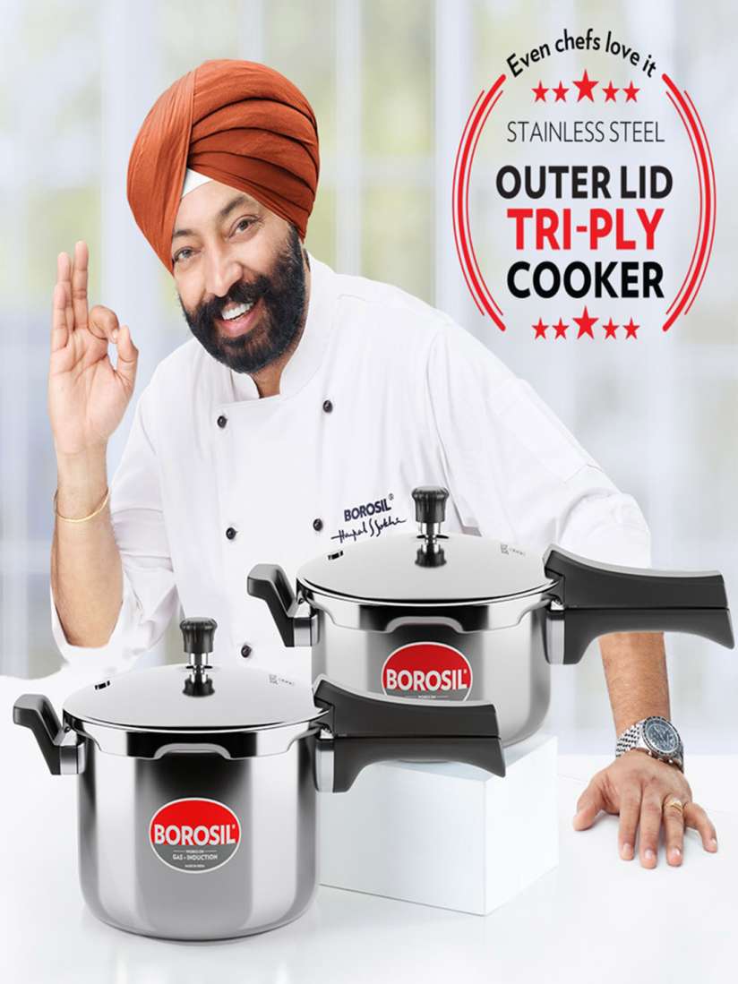 Buy BOROSIL Presto Triply Outer Lid Gas Induction Compatible Pressure Cooker 5 L Pressure Cooker for Unisex 25963034 Myntra