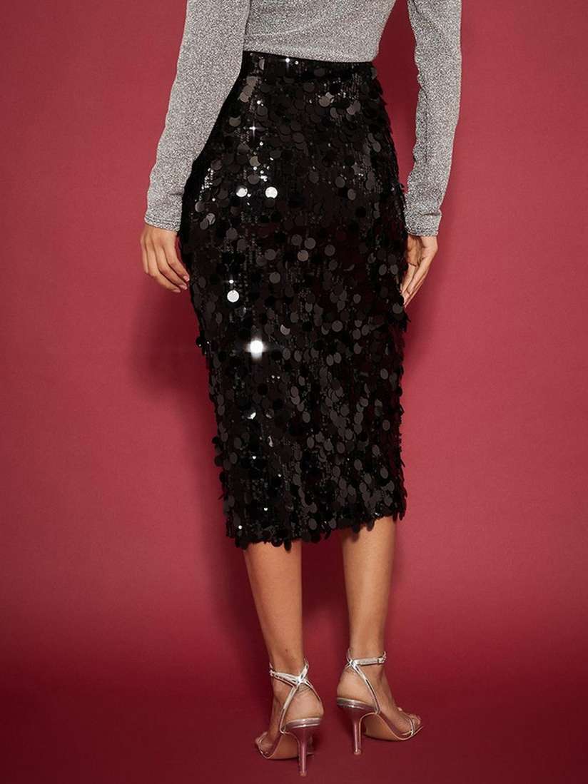 Buy DOROTHY PERKINS Disc Sequin Midi Skirt Skirts for Women 25964148 Myntra