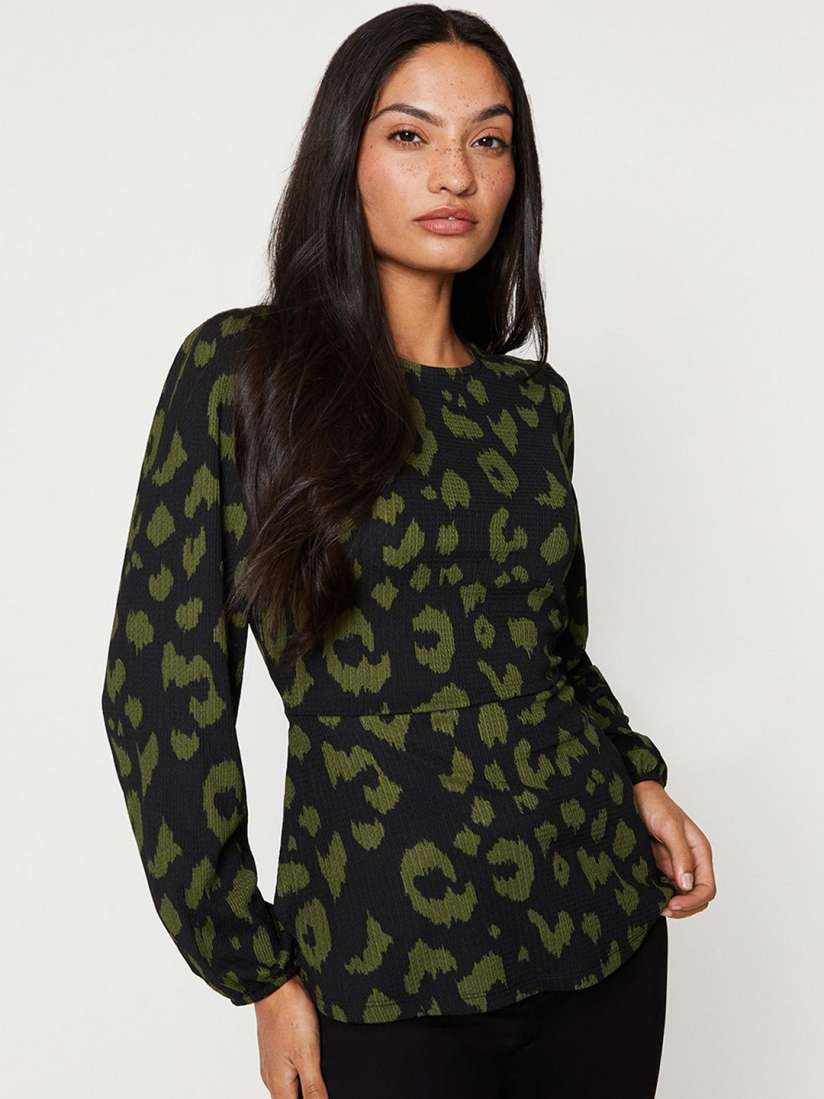 Buy DOROTHY PERKINS Animal Print Belted Top Tops for Women 25964158 Myntra