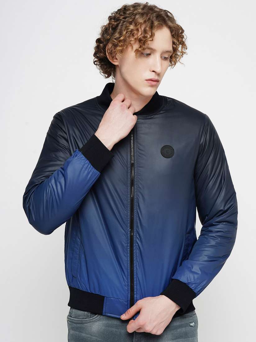 Buy Jack Jones Colourblocked Stand Collar Bomber Jacket Jackets for Men 25966808 Myntra