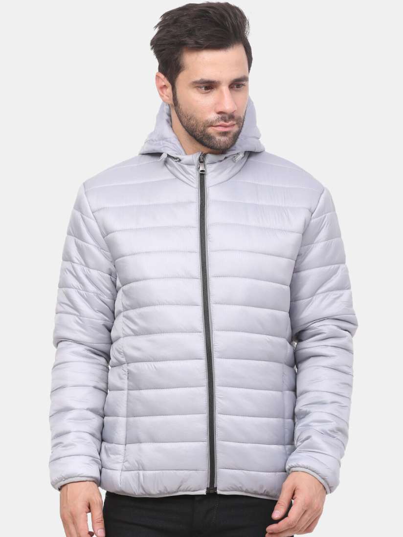 Buy Mast Harbour Grey Hooded Puffer Jacket Jackets for Men 25967074 Myntra