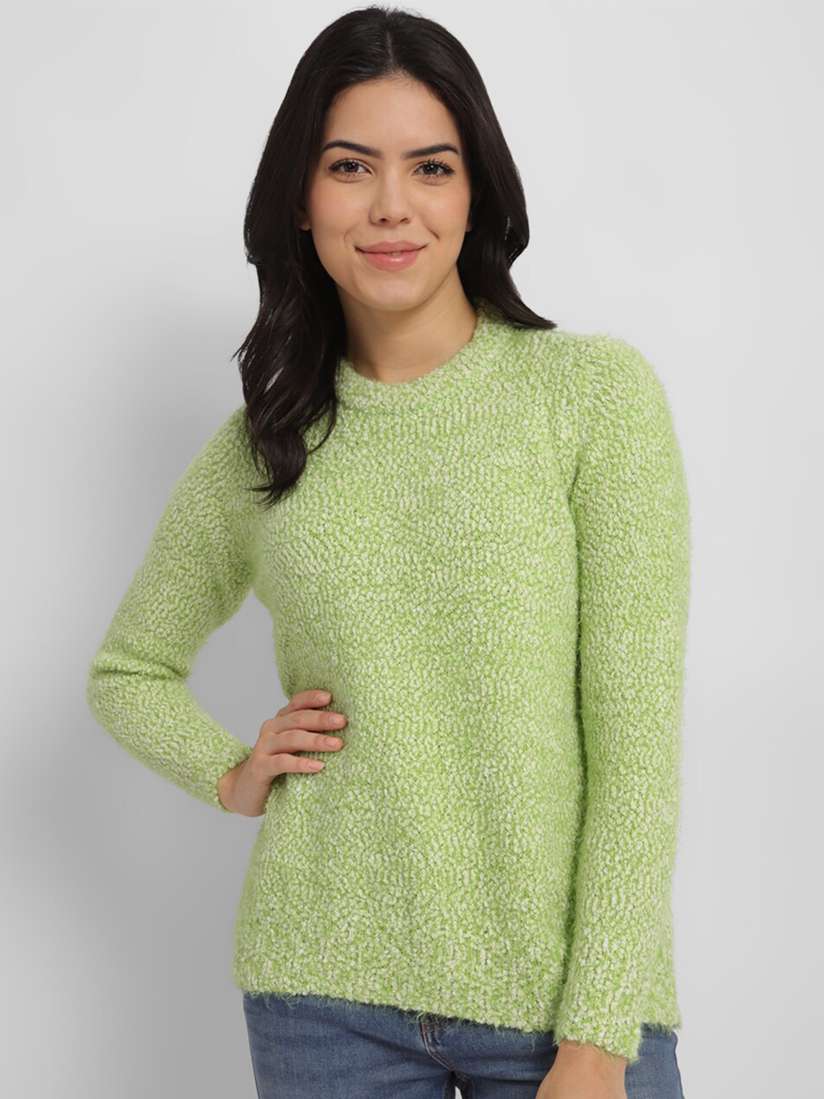 Allen Solly Woman Cable Knit Long Sleeves Pullover
