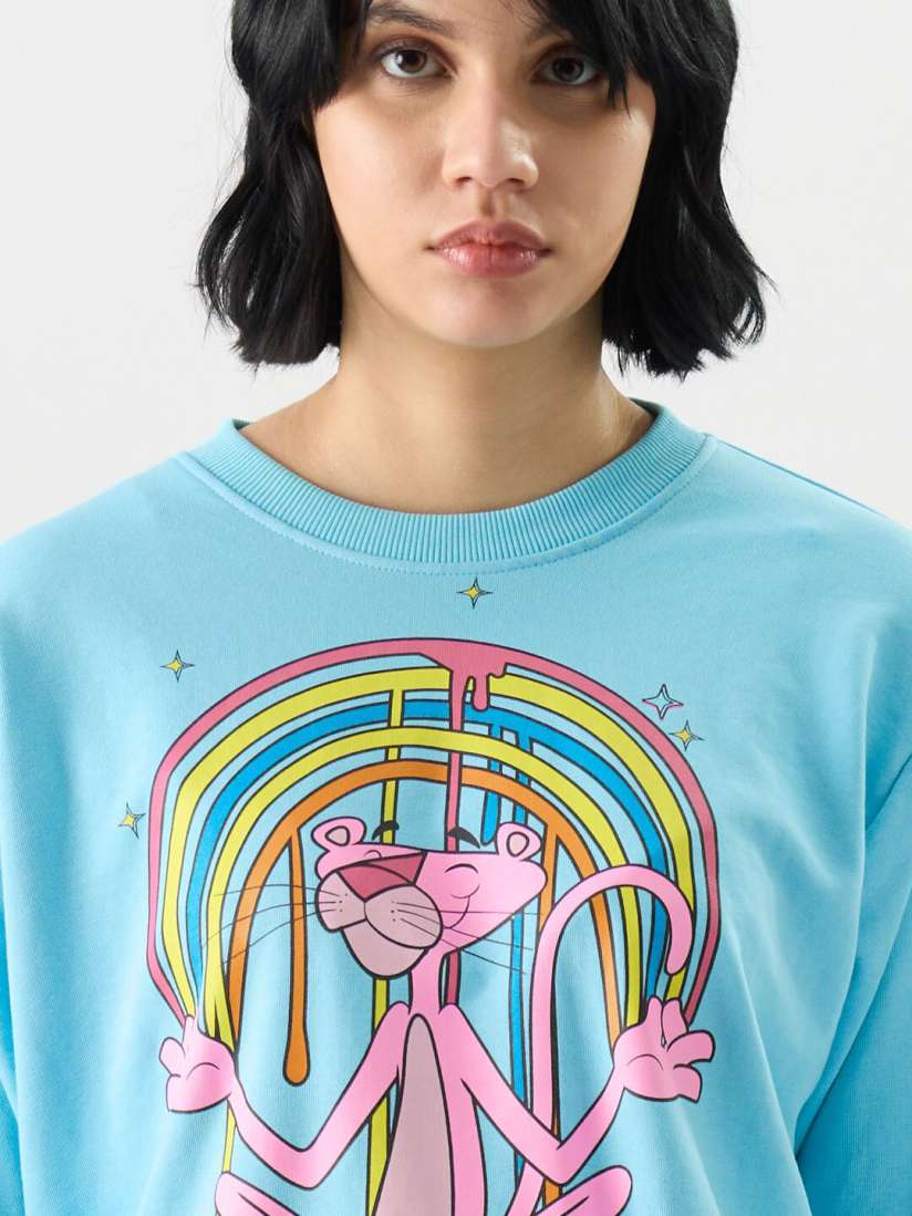 Pink panther sweater top