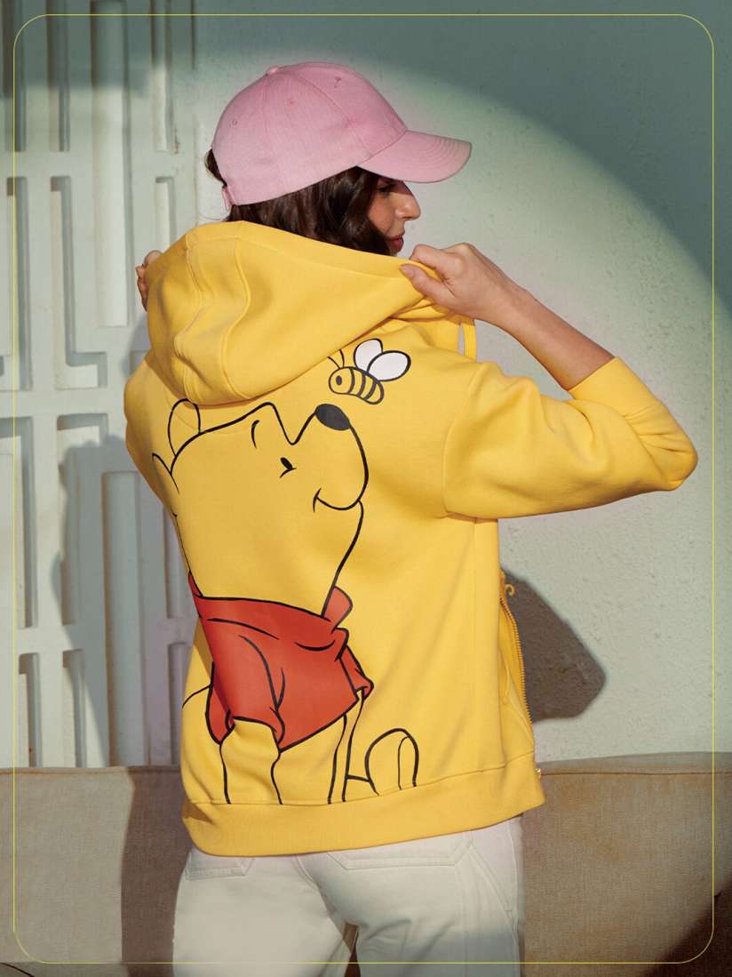 Yellow winnie the pooh hoodie 2025