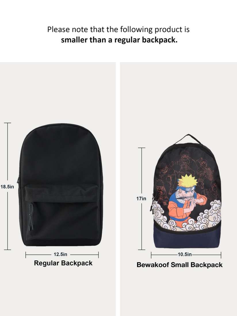 Buy Bewakoof Unisex Black Naruto Jutsu Printed Backpack Backpacks for Unisex 25976262 Myntra