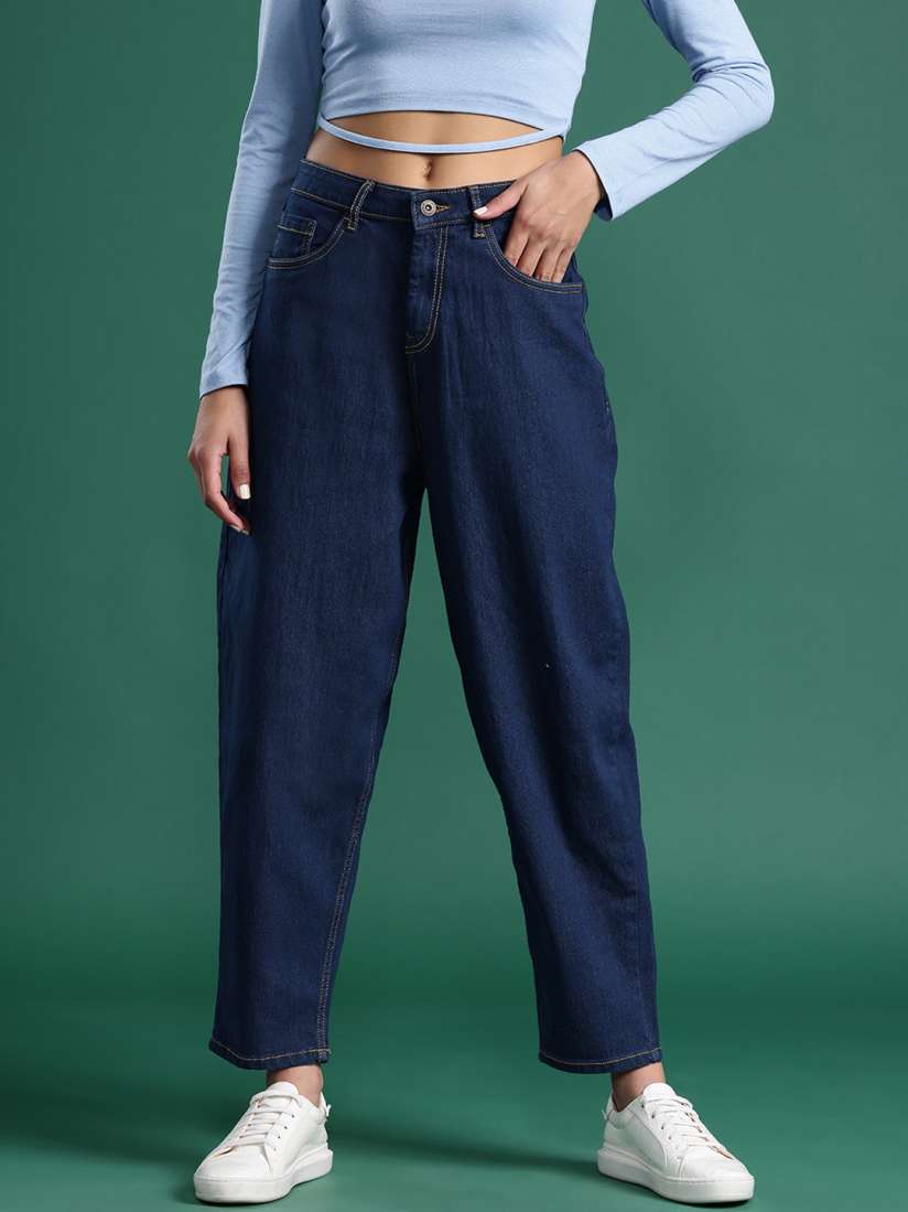 Buy DressBerry Women Slouchy Fit High Rise Stretchable Jeans Jeans for Women 25981720 Myntra
