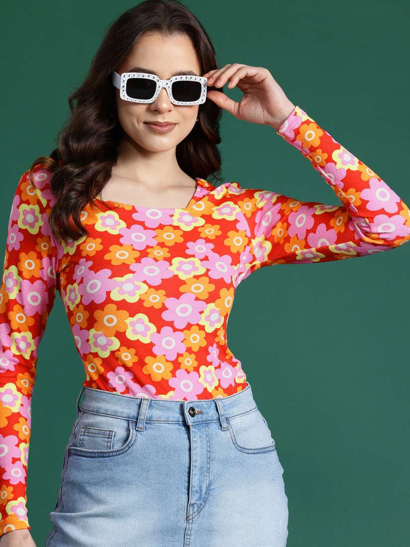 Buy DressBerry Floral Print Top Tops for Women 25981922 Myntra