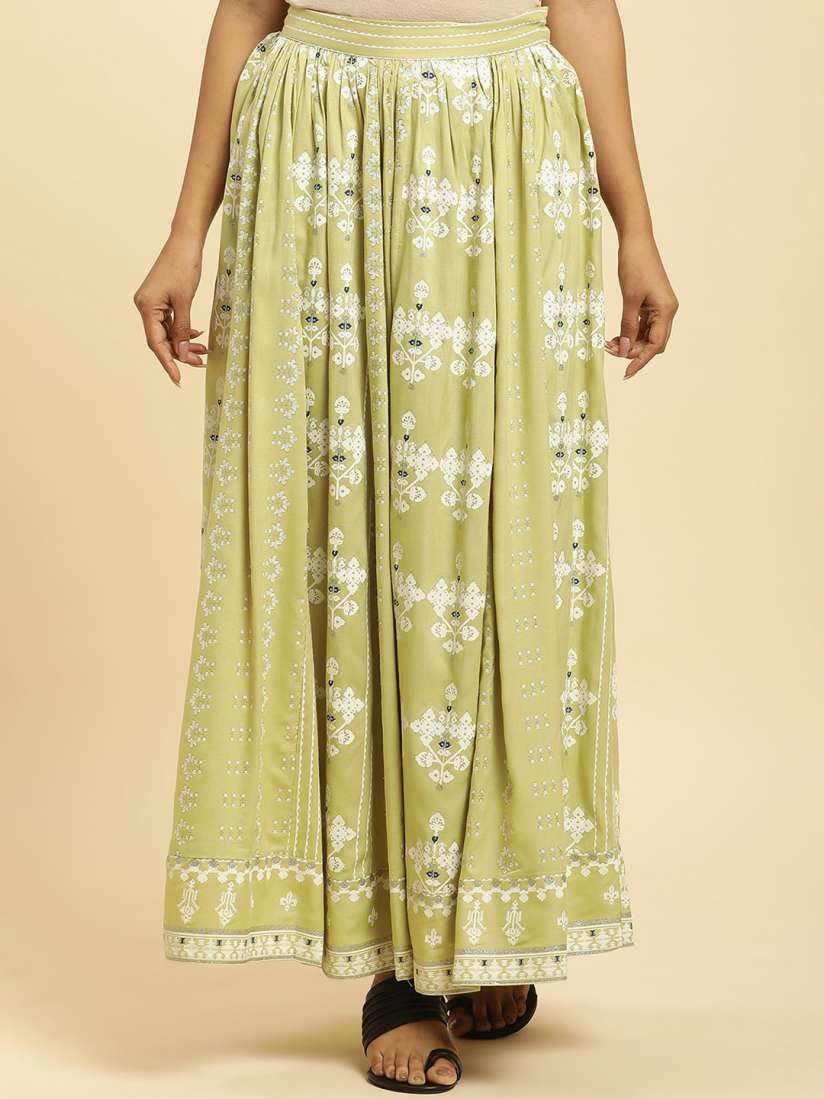 Buy W Floral Printed Flared Maxi Skirt Skirts for Women 25987306 Myntra