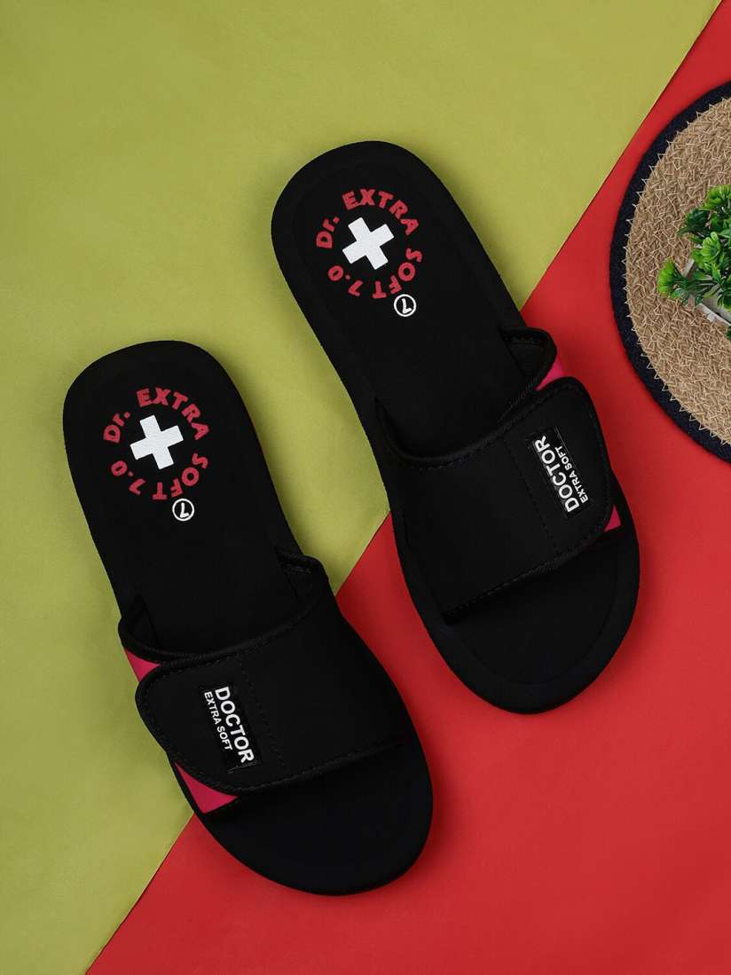 Sliders with velcro strap store