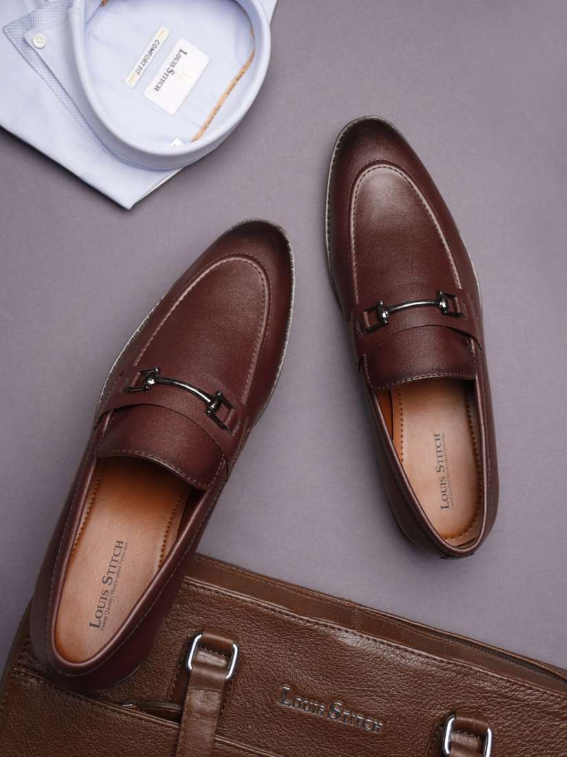 Buy LOUIS STITCH Men Formal Slip On Moccasin Shoes Formal Shoes for Men 25994434 Myntra
