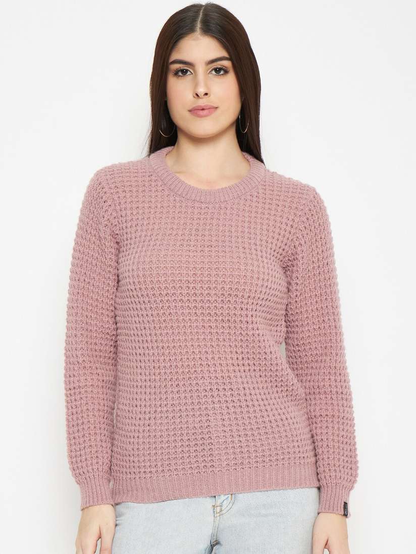 Buy CREATIVE LINE Self Design Woollen Top Tops for Women 25995982 Myntra