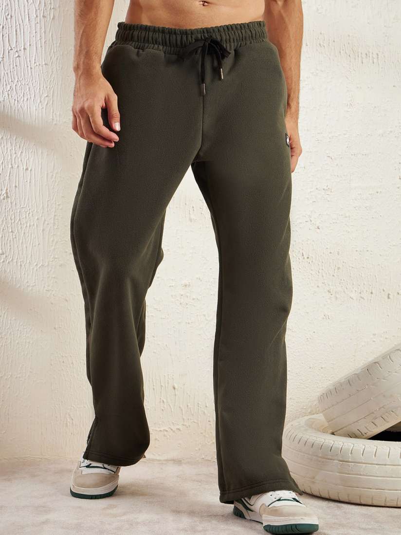 Bootcut damaged sweatpants mens