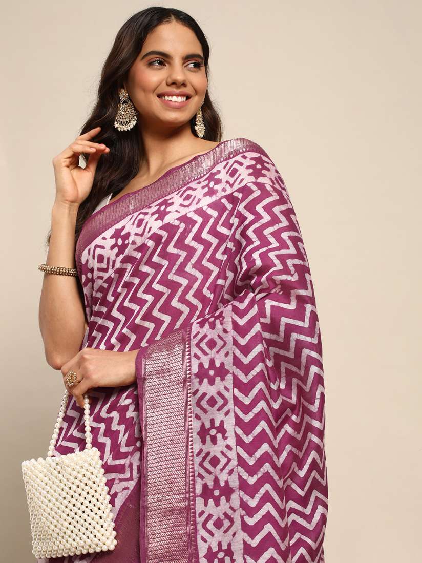Buy Kalyan Silks Pure Cotton Zari Bhagalpuri Saree Sarees for Women 25999140 Myntra