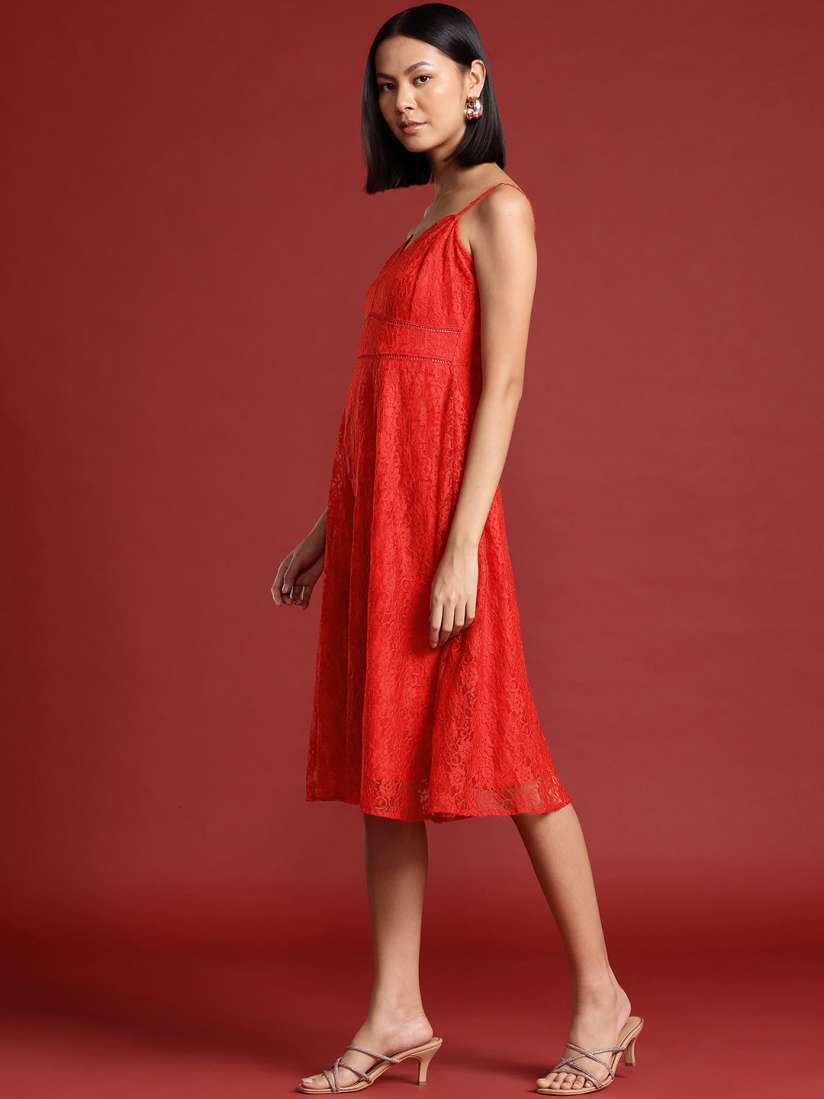 Buy all about you Lace A Line Midi Dress Dresses for Women 26000100 Myntra