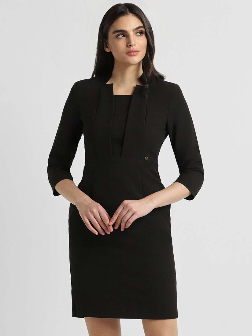 Buy Allen Solly Woman Asymmetric Neck Sheath Dress Dresses for Women 26001346 Myntra