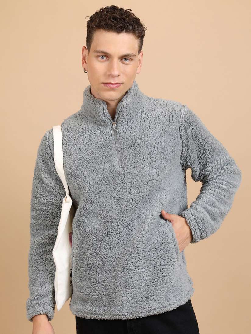 Buy HIGHLANDER Self Design High Neck Sweatshirt Sweatshirts for Men 26002986 Myntra
