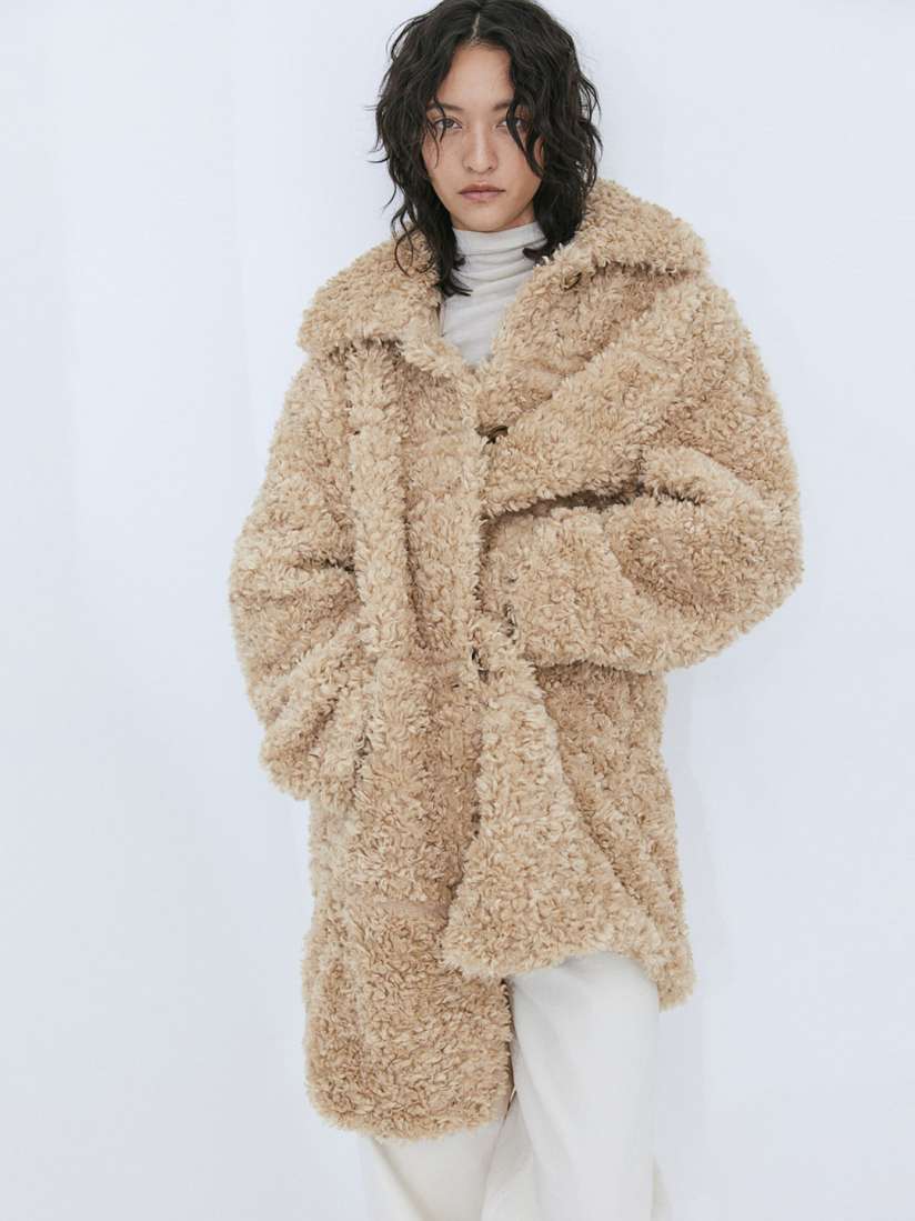 Buy H M Teddy Coat Coats for Women 26004348 Myntra
