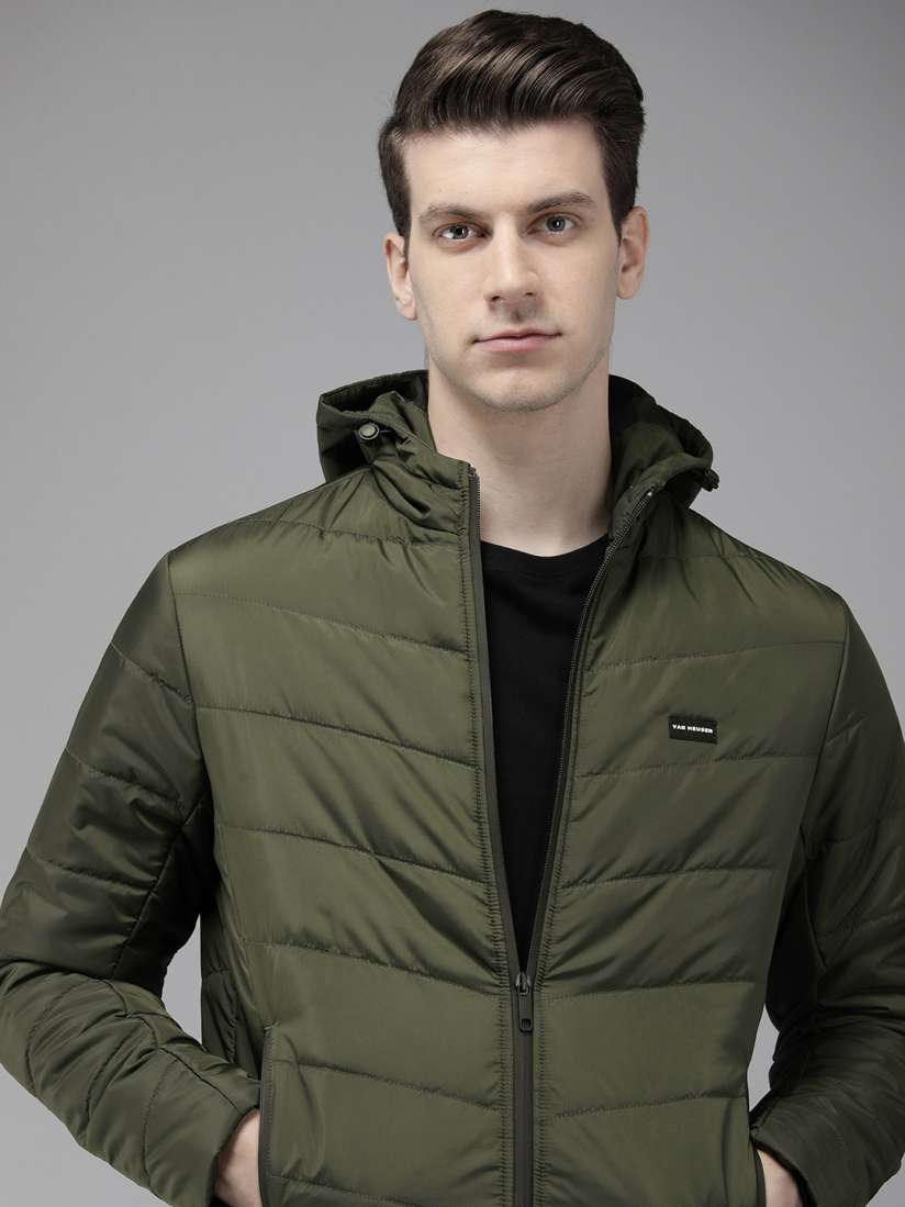 Buy Van Heusen Solid Lightweight Rapid Dry Padded Jacket Jackets for Men 26004844 Myntra