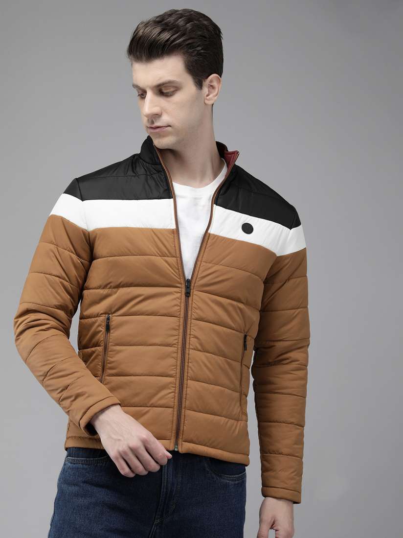 Buy Van Heusen Colourblocked Reversible Padded Jacket Jackets for Men 26004846 Myntra