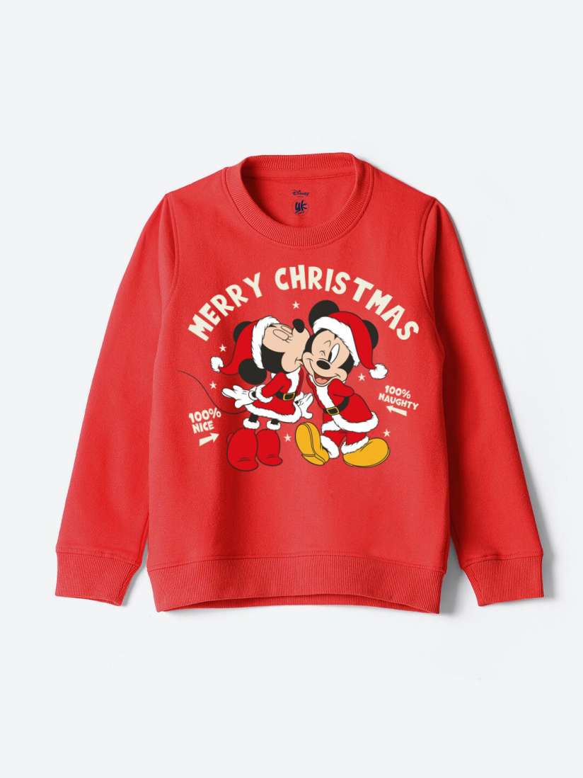 Buy YK Disney Girls Mickey Mouse Printed Pullover Sweatshirt Sweatshirts for Girls 26008462 Myntra