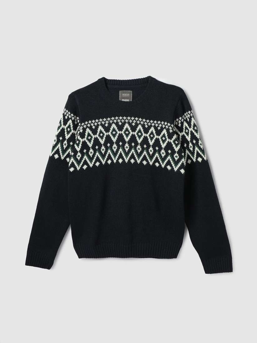 Buy max Boys Self Design Acrylic Pullover Sweaters for Boys 26018486 Myntra