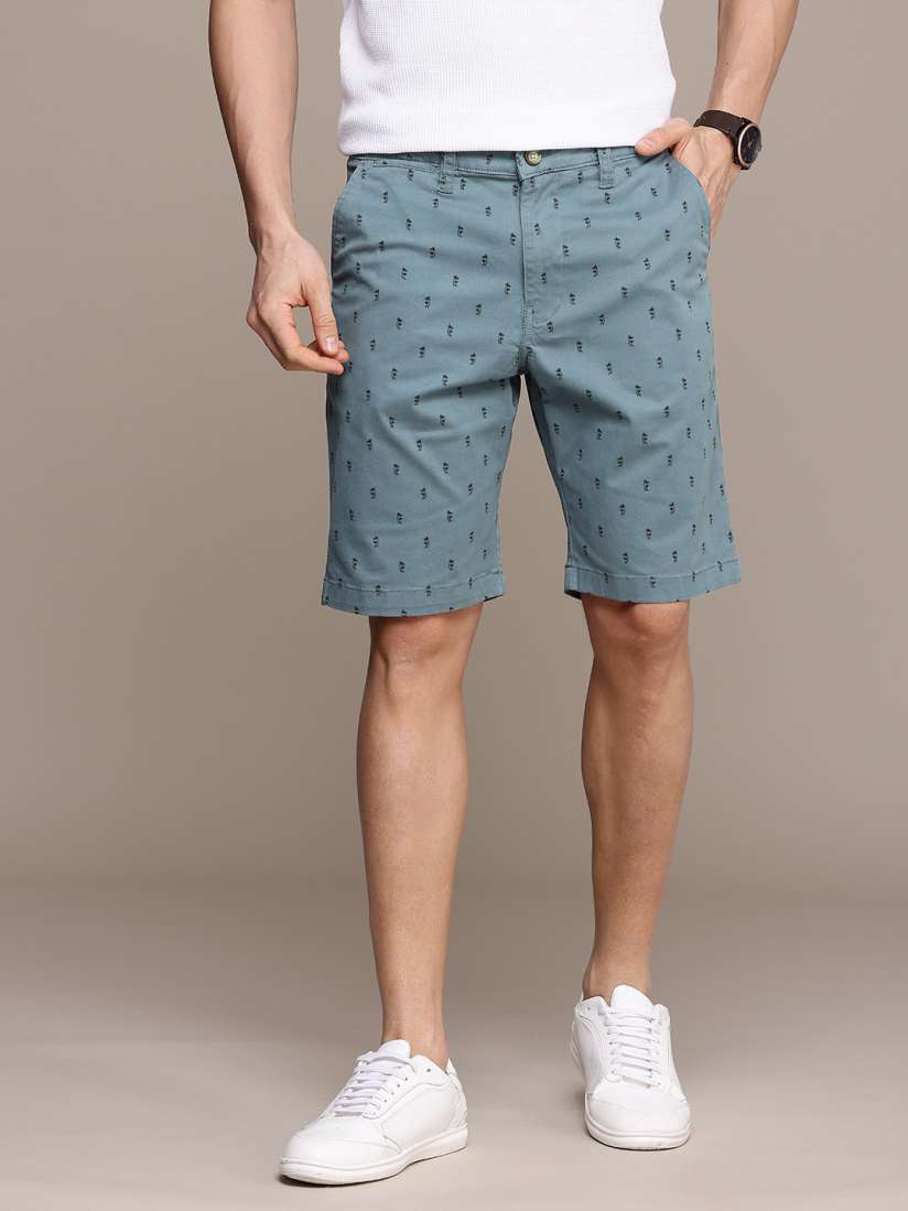 Buy Nautica Men Tropical Printed Slim Fit Chino Shorts Shorts for Men 26024142 Myntra