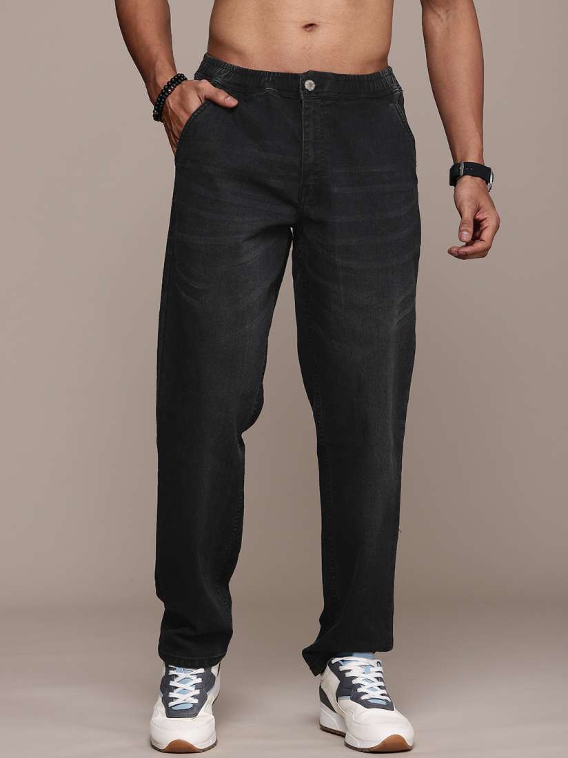 Black jeans men myntra outlet