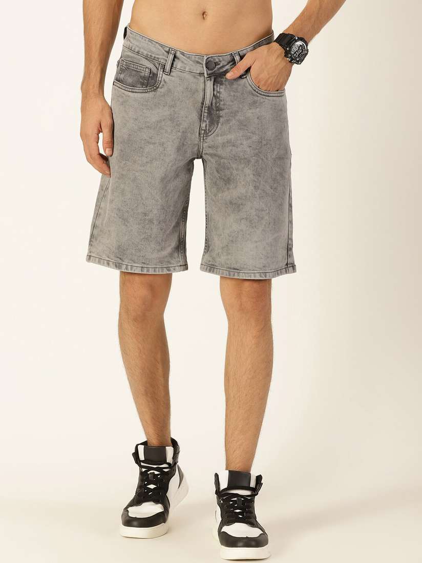 Slim Fit Mens Grey Jean Shorts Buy GAP Men Grey 10