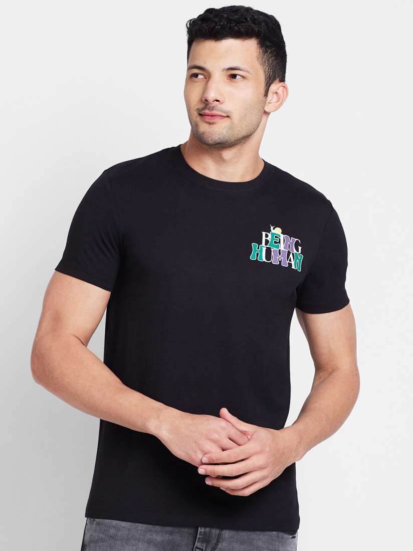 Buy Being Human Typography Printed Cotton T shirt Tshirts for Men 26050722 Myntra