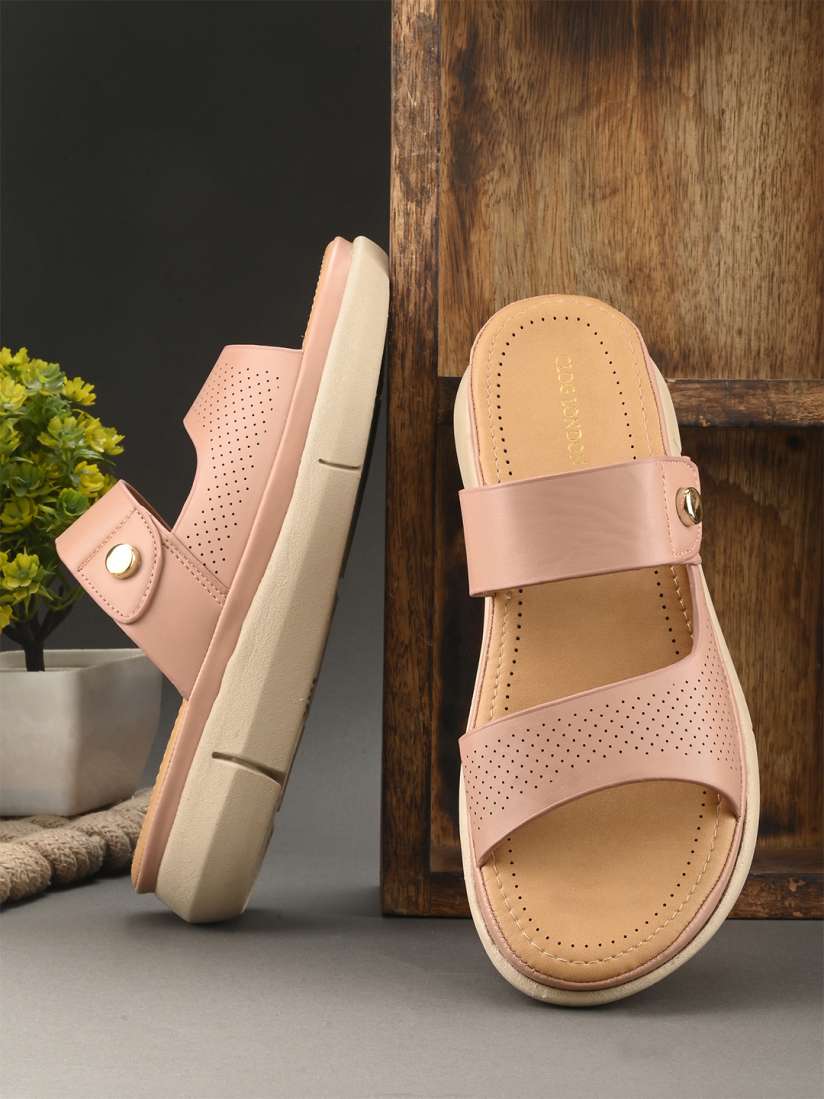 Perforated open toe sandal best sale