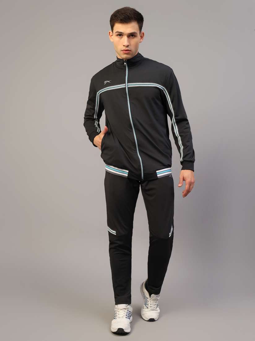 Buy Shiv Naresh Mid Rise Mock Collar Sweatshirt With Track Pants Tracksuits for Men 26052738 Myntra