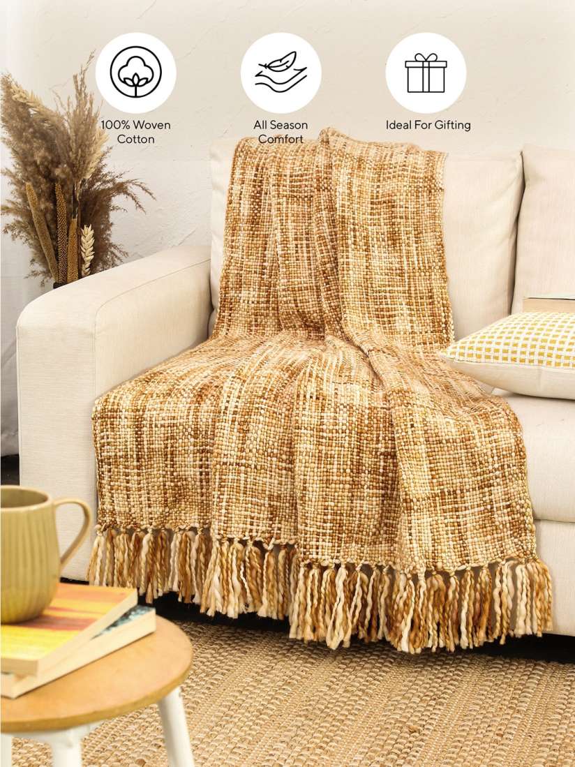 小物入れ Neringa Throw - Black Beige Neringa Throw - Black Beige