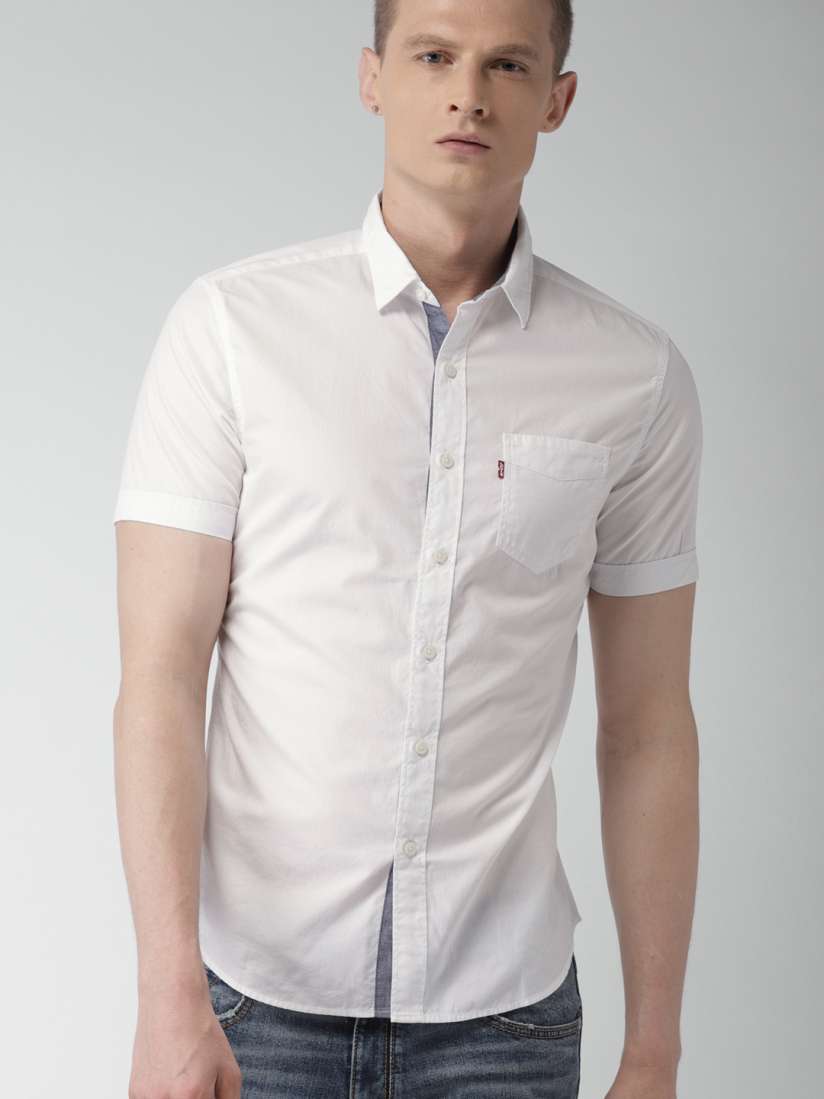 Buy Levis Men White Solid Casual Shirt Shirts for Men 2607364 Myntra