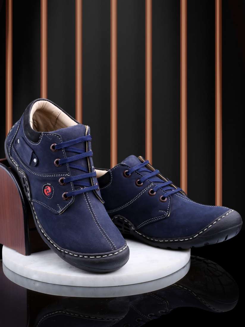 Buy IMCOLUS Men Round Toe Leather Sneakers Casual Shoes for Men 26076470 Myntra