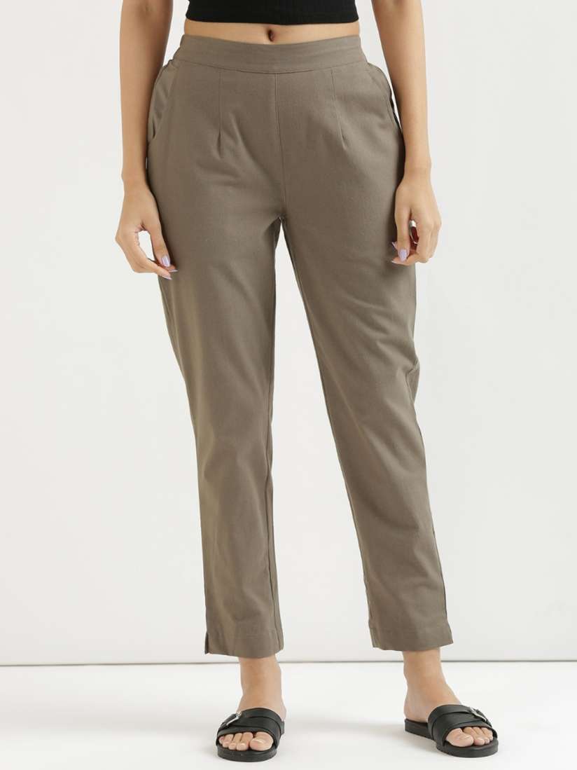 Trousers for ladies myntra on sale