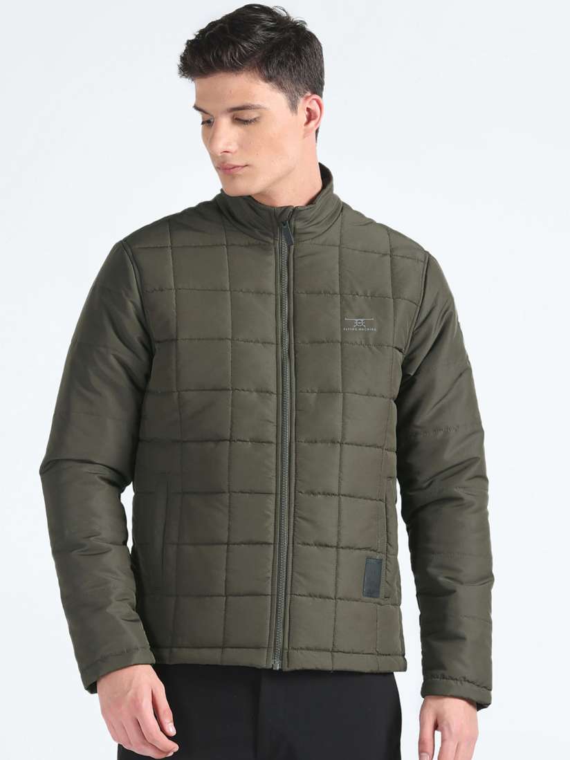 Buy Flying Machine Stand Collar Long Sleeves Puffer Jacket Jackets for Men 26078698 Myntra