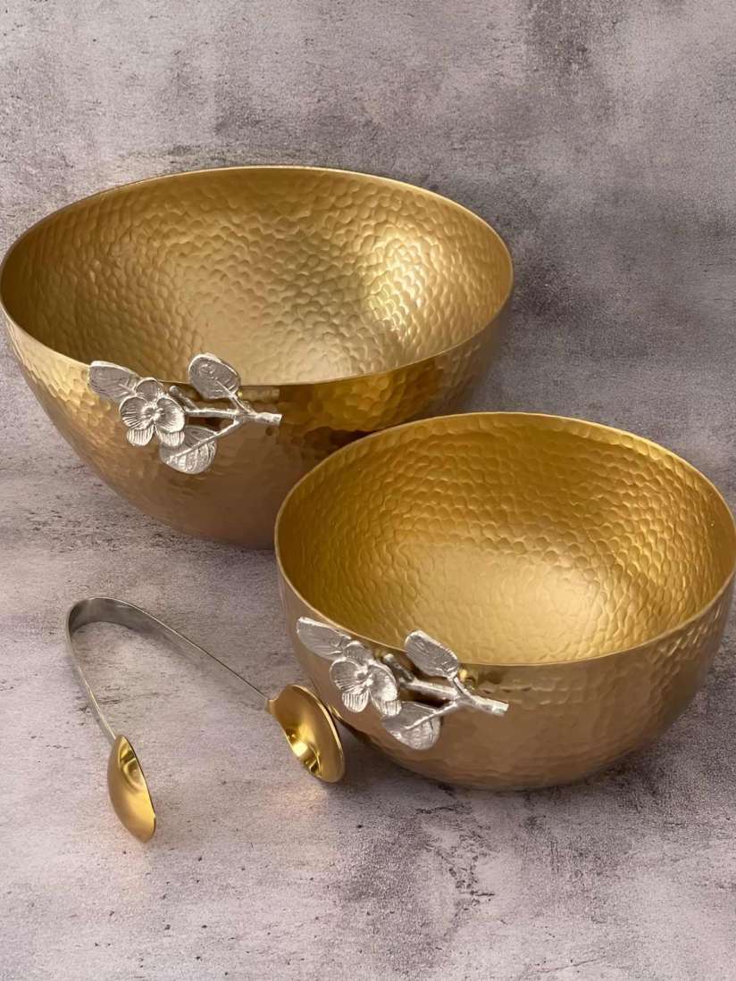 Brass serving bowl hot sale