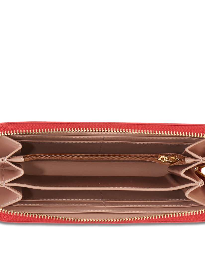 Buy ESBEDA Women Red Solid Zip Around Wallet Wallets for Women 2608481 Myntra