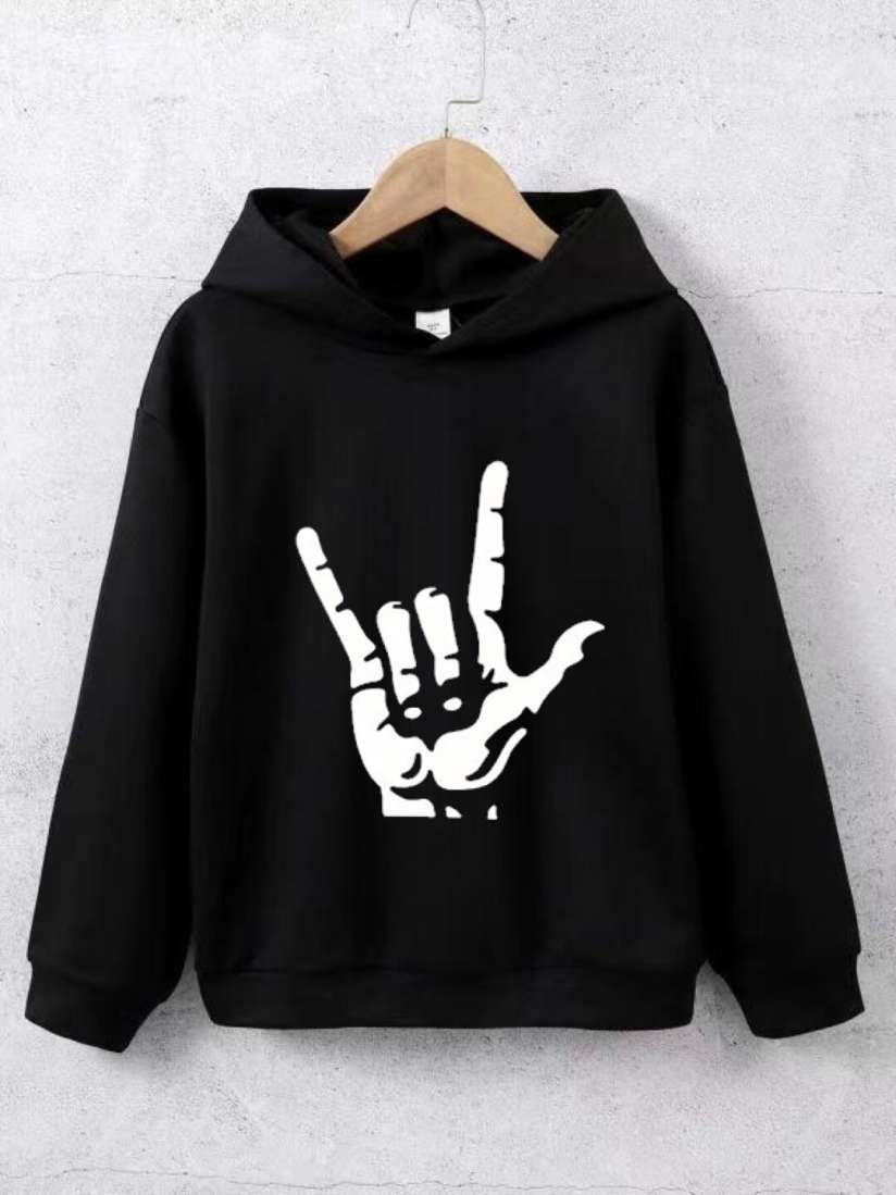 Buy StyleCast Boys Black White Printed Hooded Sweatshirt Sweatshirts for Boys 26087076 Myntra