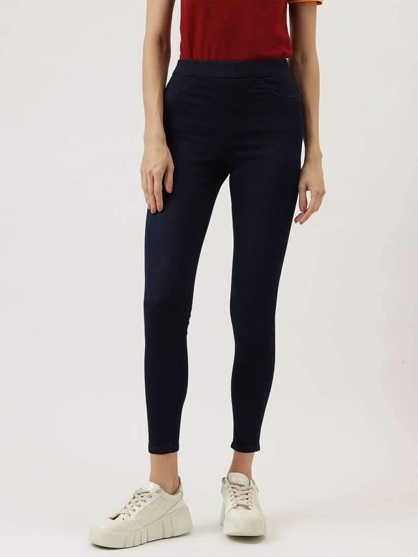 Buy Marks Spencer Regular Fit Cropped Denim Jeggings Jeggings for Women 26088372 Myntra