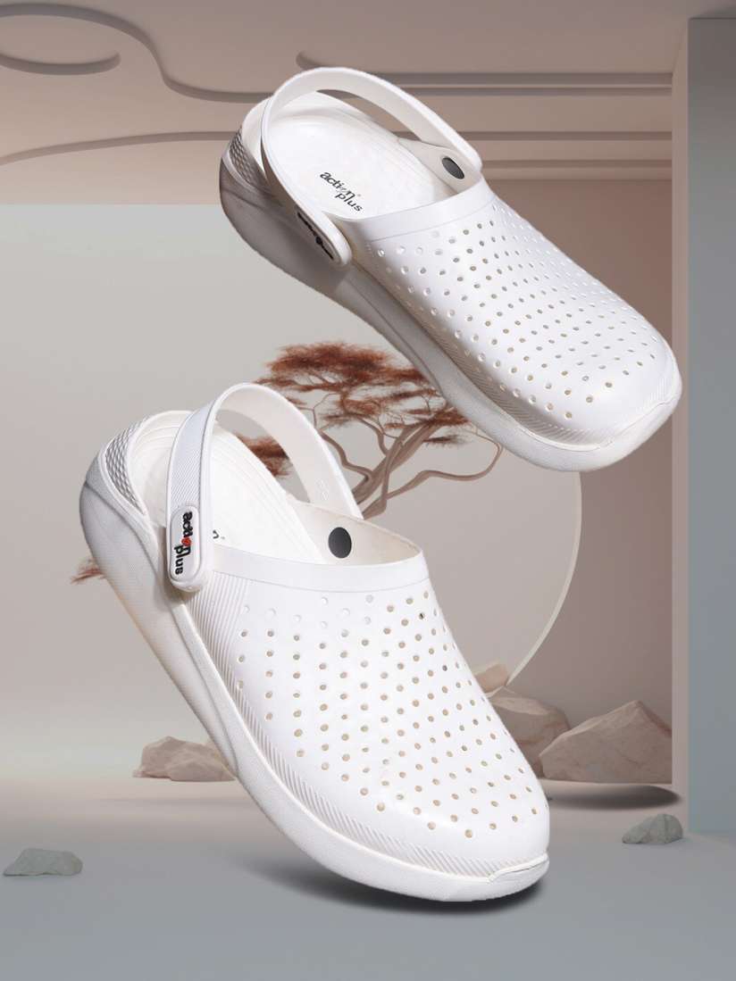 White rubber clogs cheap