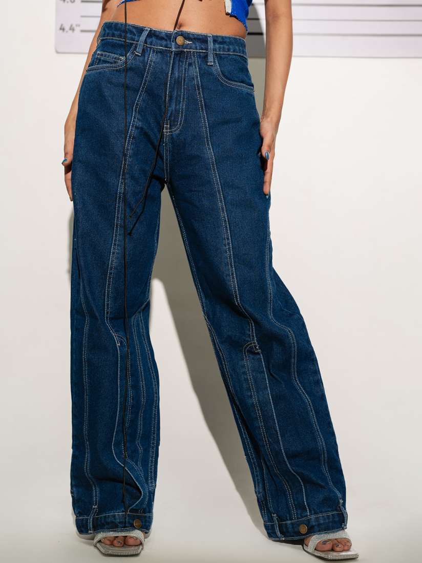 High rise jeans myntra sales