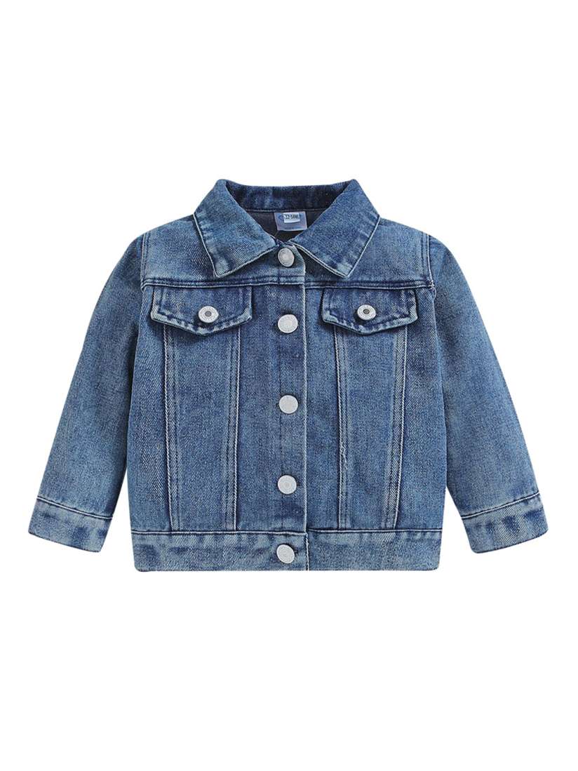 Buy StyleCast Girls Blue Washed Denim Jacket Jackets for Girls 26092550 Myntra