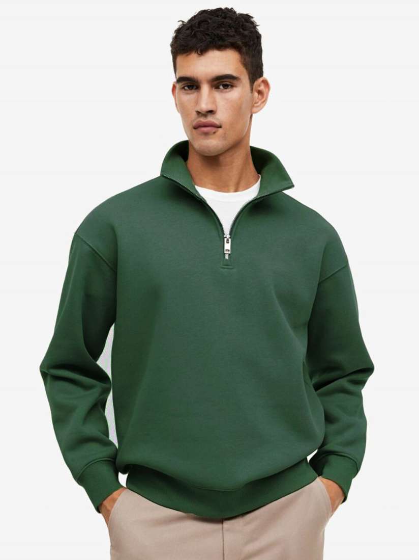 Buy MISCHIEF MONKEY Mock Collar Fleece Pullover Sweatshirts for Men 26093198 Myntra