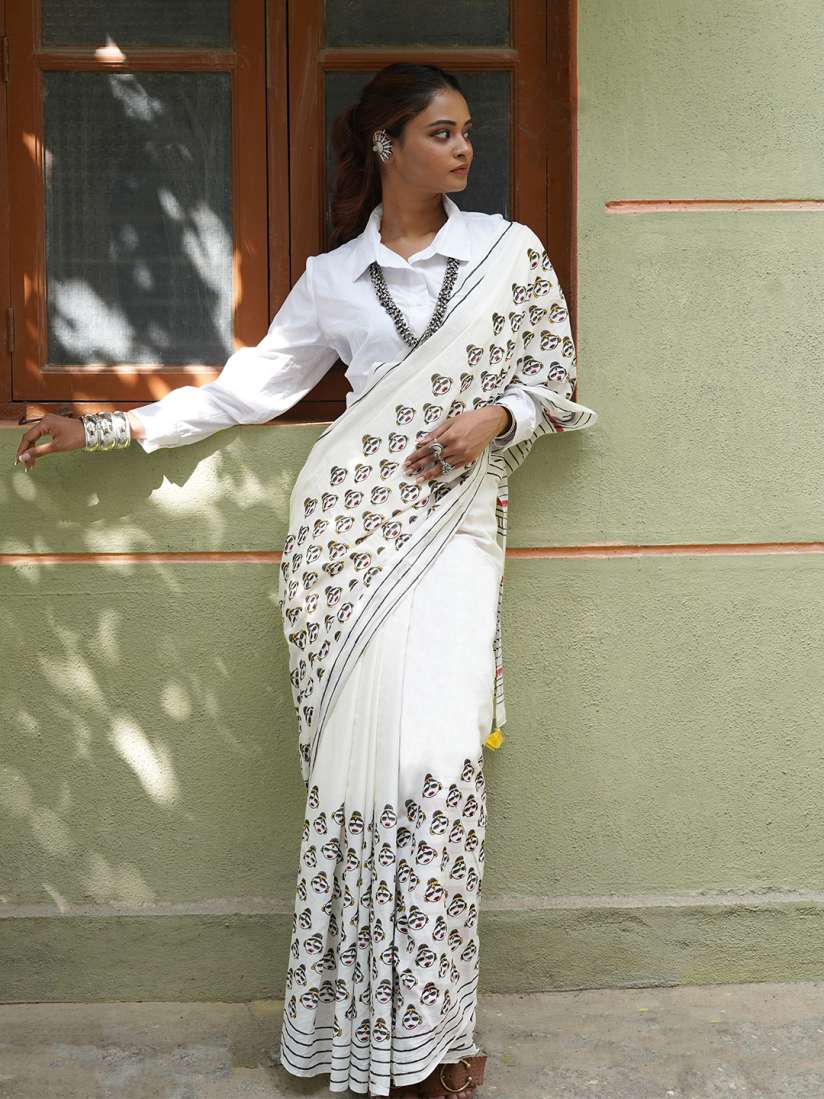 Myntra cotton sarees online shopping store